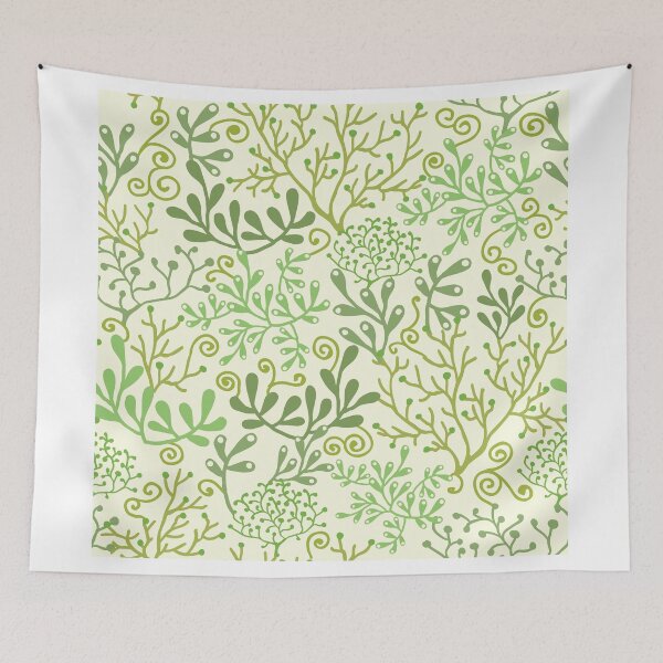 Item preview, Green Underwater Seaweed Garden Pattern designed and sold by oksancia.