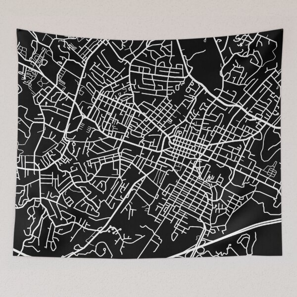 Item preview, Charlottesville Map - Black designed and sold by CartoCreative.