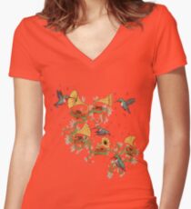 Phono & Fauna Women's Fitted V-Neck T-Shirt