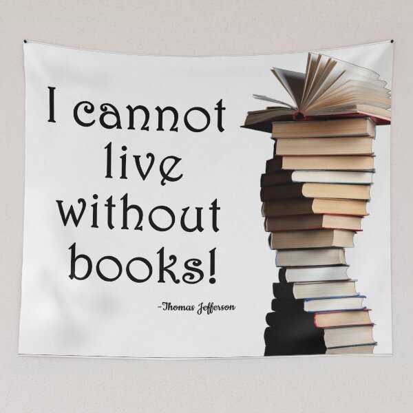 Item preview, Books/Reading Quote/Thomas Jefferson designed and sold by Sassenach616.