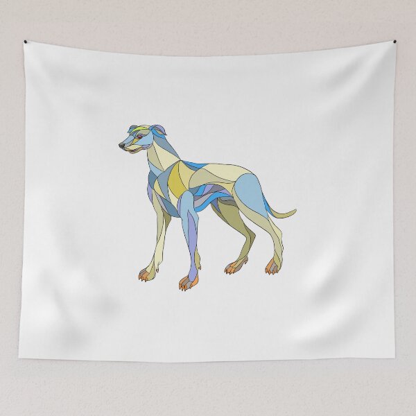 Item preview, Greyhound Dog Side Mosaic designed and sold by patrimonio.