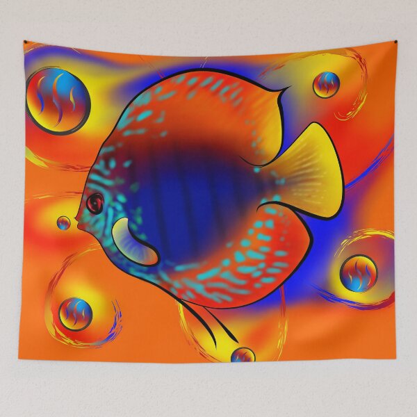 Item preview, Discuremia V1 - abstract digital artwork, printable digital painting designed and sold by Cersatti.