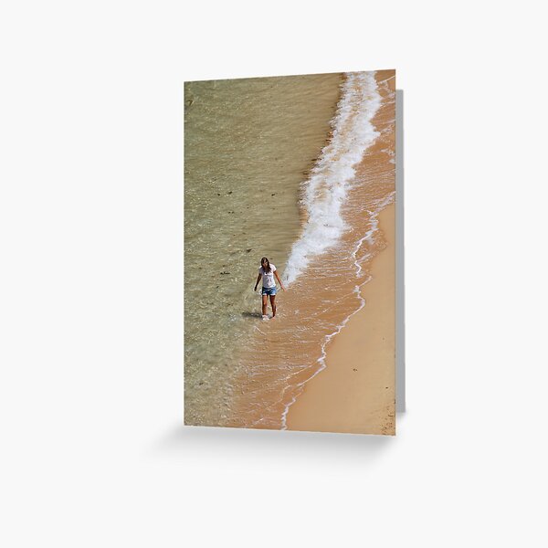 A Walk on the Beach Greeting Card