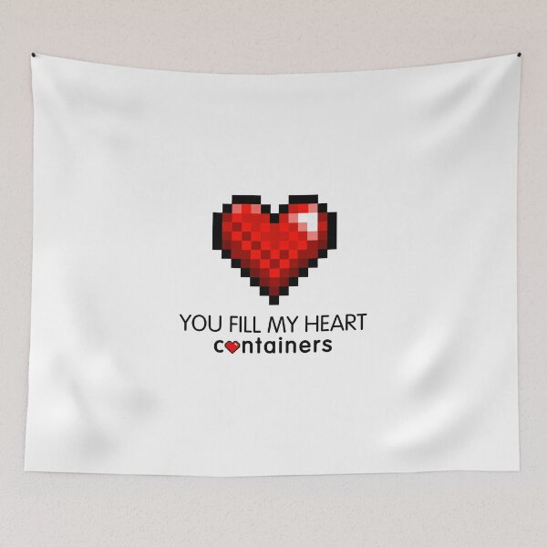 Item preview, Video Game Geek Pixel Heart | You Fill My Heart Containers  designed and sold by BootsBoots.