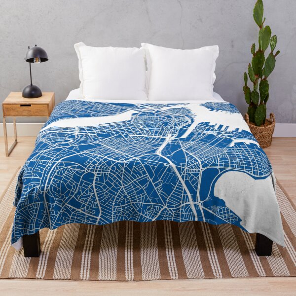 Item preview, Boston Map - Deep Blue designed and sold by CartoCreative.