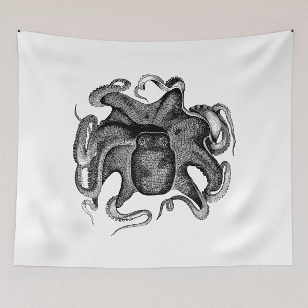 Item preview, Vintage Octopus Looking Cuttle Fish Sea Animal designed and sold by SilverSpiral.