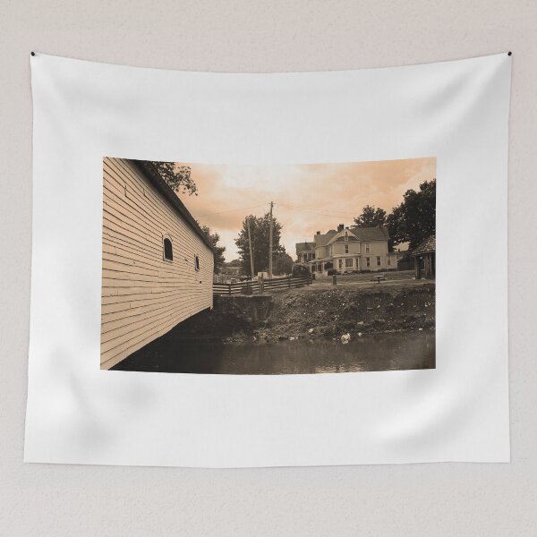 Item preview, Elizabethton, TN, Covered Bridge and Mansion designed and sold by Frank Romeo.