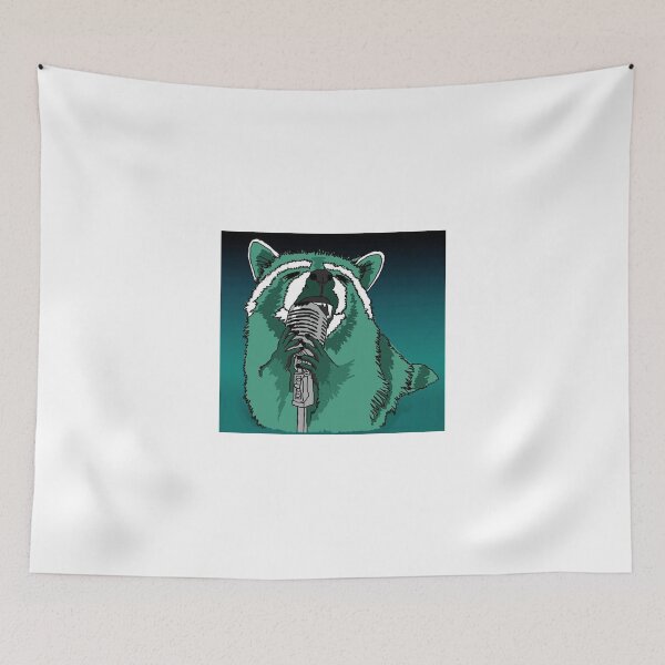 Aperçu de l'œuvre singing raccoon créée et vendue par Catface Design.