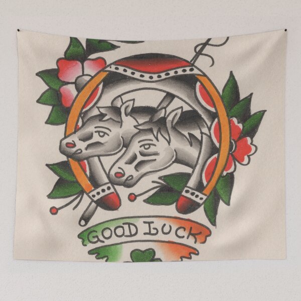 Item preview, Horses / Good Luck designed and sold by Wally Tattoo & Art.