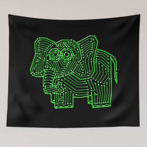 Item preview, Circuit Board Elephant designed and sold by ChrisButler.