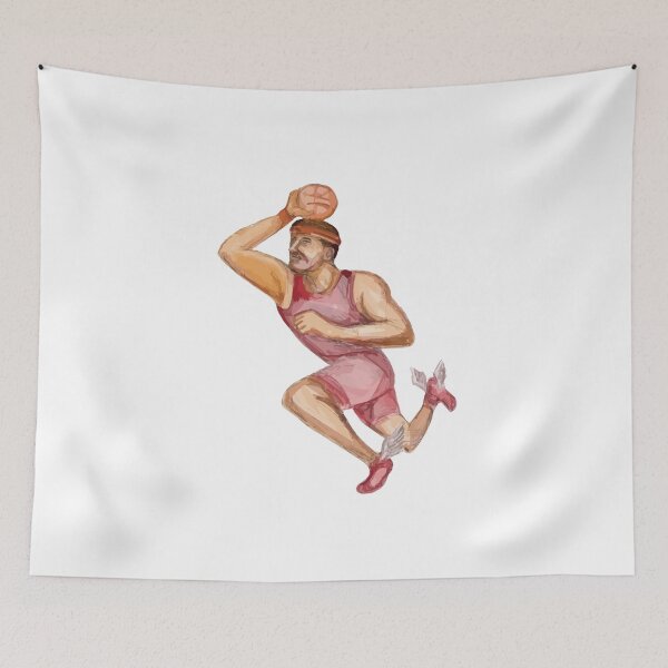 Item preview, Basketball Player Jumpshot Caricature designed and sold by patrimonio.