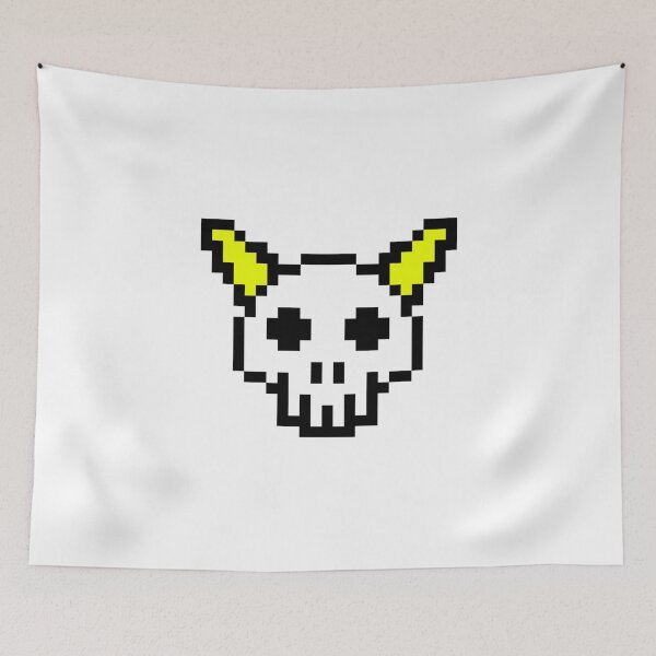 Aperçu de l'œuvre 8 Bit Horned Skull créée et vendue par derpfudge.
