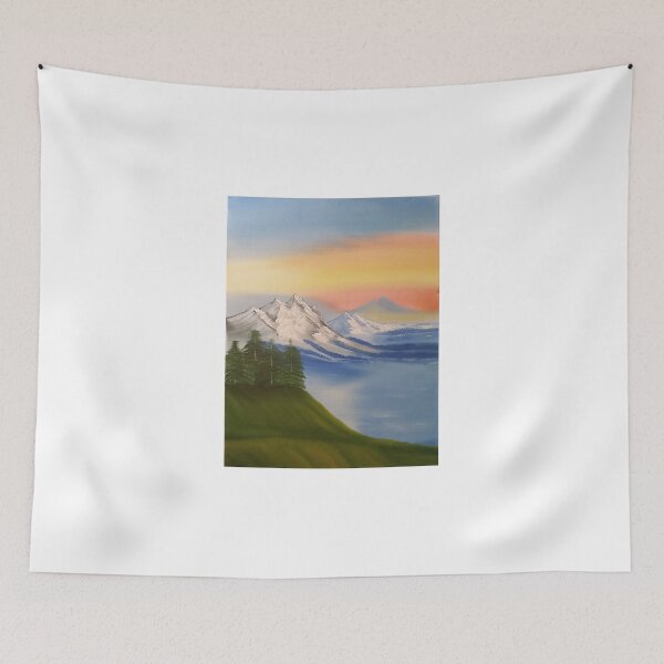 Item preview, Sunset in the mountains-Oil on canvas-24”H by 18”W designed and sold by ArtbyAnnushka.