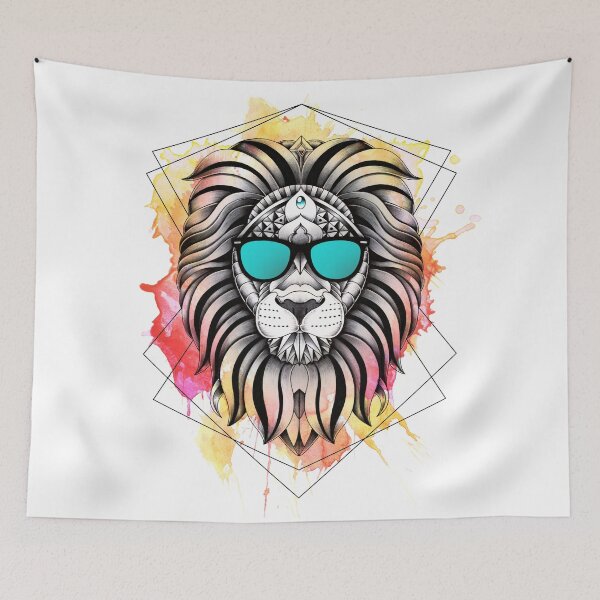 Aperçu de l'œuvre Ornate Watercolor Lion créée et vendue par psydrian.