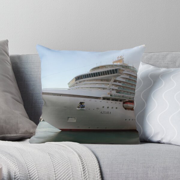 MV Azura cruise ship Throw Pillow