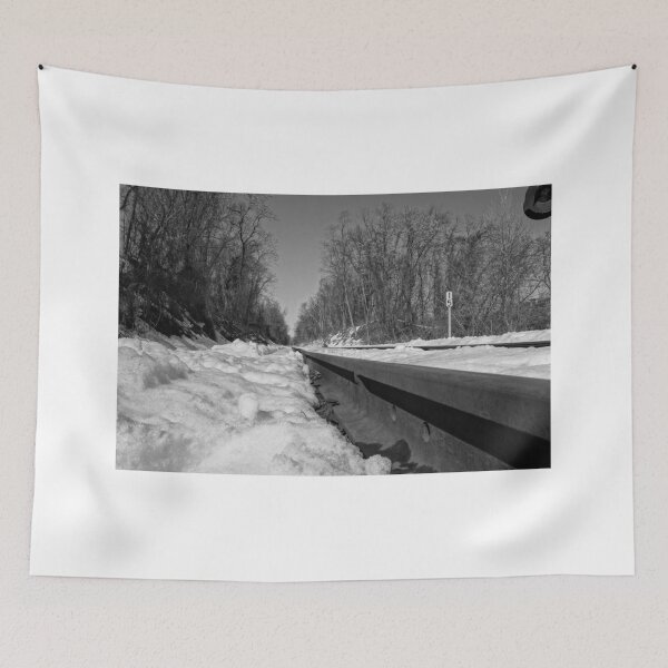 Item preview, Train Tracks On a Snowy Day designed and sold by CSSphotos.