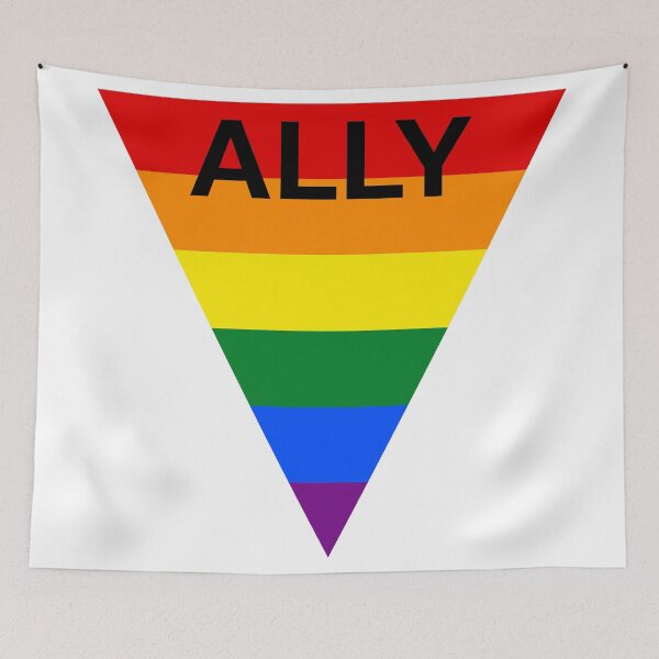 Item preview, LGBT Ally Rainbow Triangle designed and sold by Jacob Sorokin.