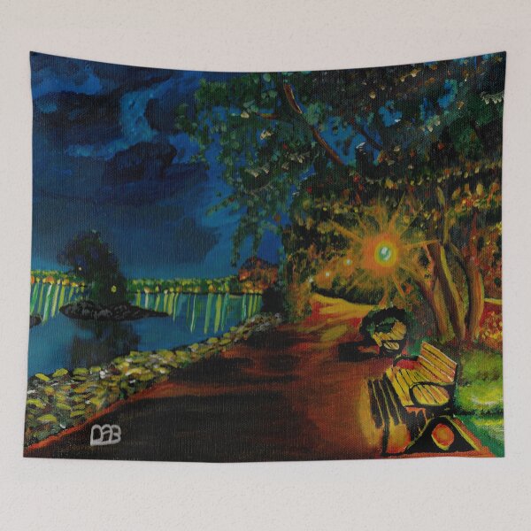 Item preview, Hamilton bayfront at night designed and sold by DABigelow.