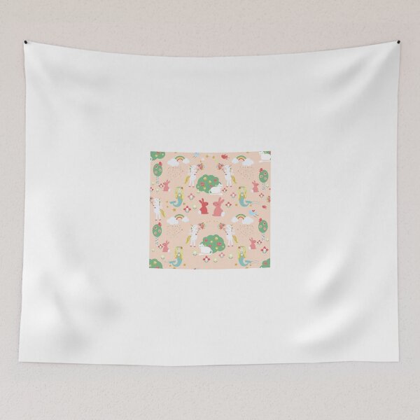 Item preview, Mermaids and Unicorns, peach designed and sold by Michelle  Grace.