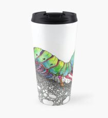 Taza de viaje Se raro, sé libre. El camarón mantis magnífico