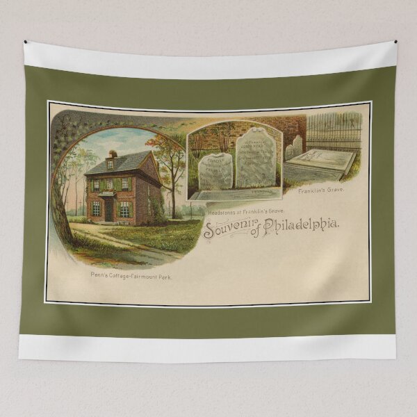 Item preview, 1890s Souvenir of Philadelphia, John Penn, Benjamin Franklin designed and sold by aapshop.