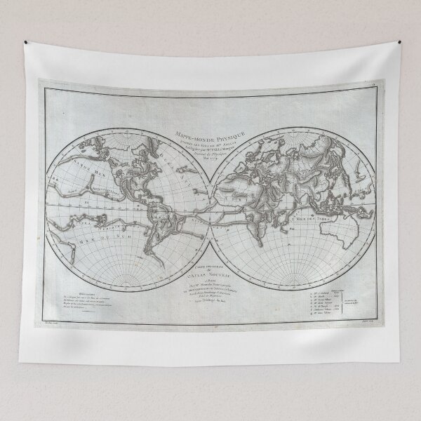 Item preview, Vintage Map of The World (1799) 4 designed and sold by BravuraMedia.