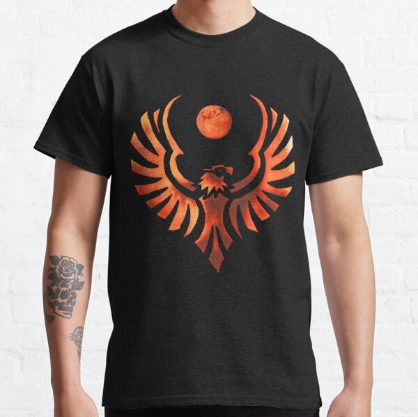 Phoenix T-Shirt Rise From the Ashes Bird Animal Graphic Tee-PL – Polozatee