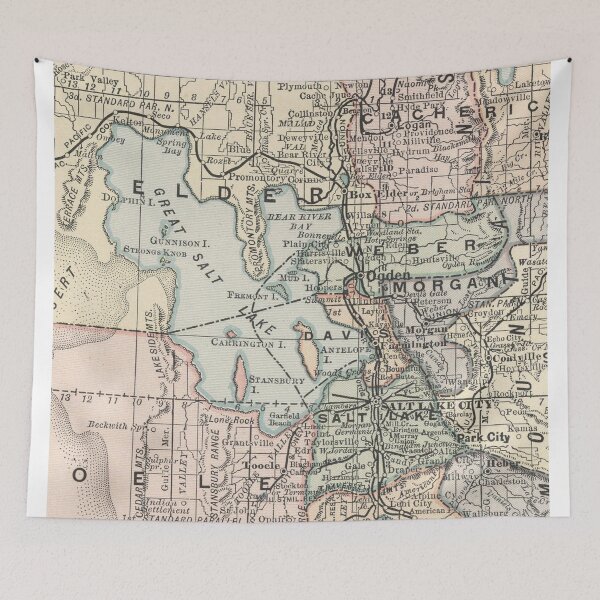 Item preview, Vintage Map of Salt Lake City (1891) designed and sold by BravuraMedia.