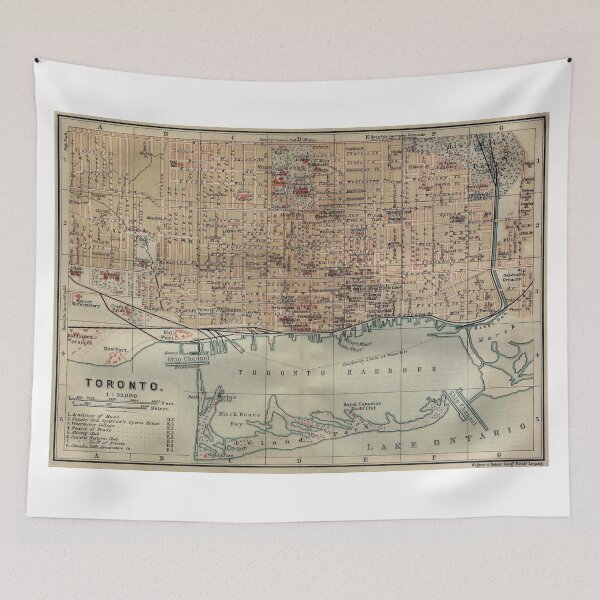 Item preview, Vintage Map of Toronto (1894) designed and sold by BravuraMedia.