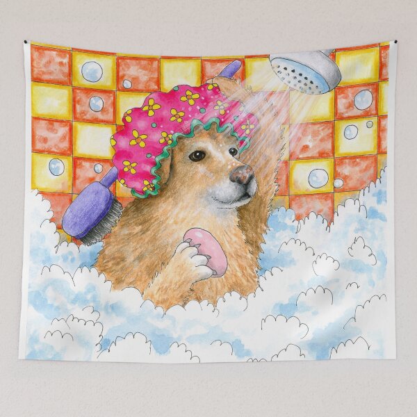 Item preview, Dog 129 Golden Retriever designed and sold by artbylucie.