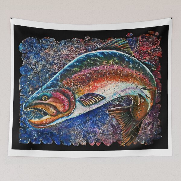 Item preview, Blue Trout Fresco by Lena Owens designed and sold by Rocky Mountain Artistry.