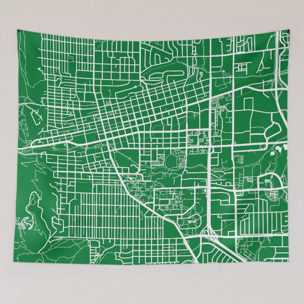 Item preview, Boulder Map - Green designed and sold by CartoCreative.