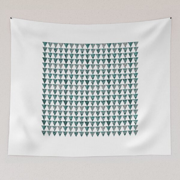 Item preview, Snakey Triangles in Sea Breeze designed and sold by ozmarei.