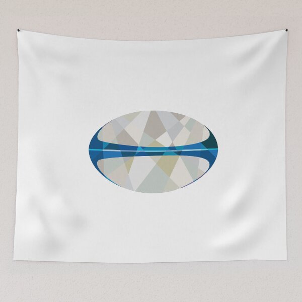 Item preview, Rugby Ball Isolated Low Polygon designed and sold by patrimonio.
