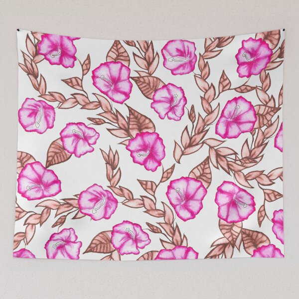 Item preview, Modern hand painted pink brown watercolor floral designed and sold by GirlyTrend.