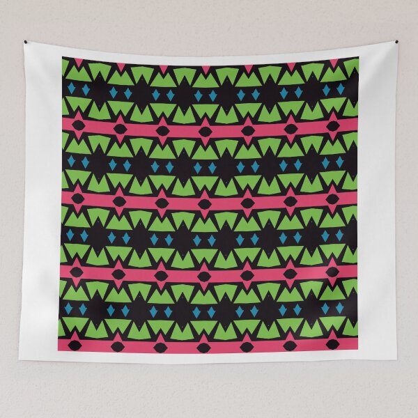 Item preview, Shapes on a black background pattern designed and sold by lalylaura.