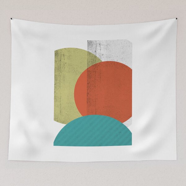 Item preview, CIRCLES AND ABSTRACT SHAPES ON DUVETCOVER designed and sold by Easyposters2.