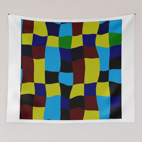 Aperçu de l'œuvre Distorted squares in retro colors créée et vendue par lalylaura.