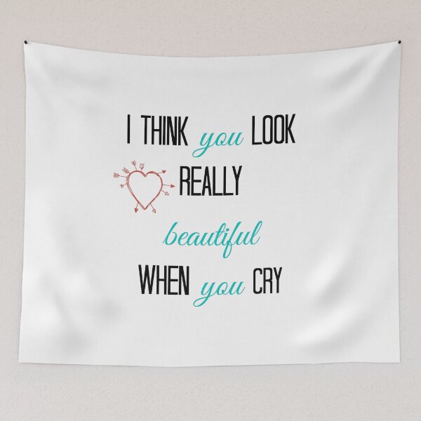 Item preview, teen wolf - i think you look really beautiful when you cry designed and sold by zeebanshee.