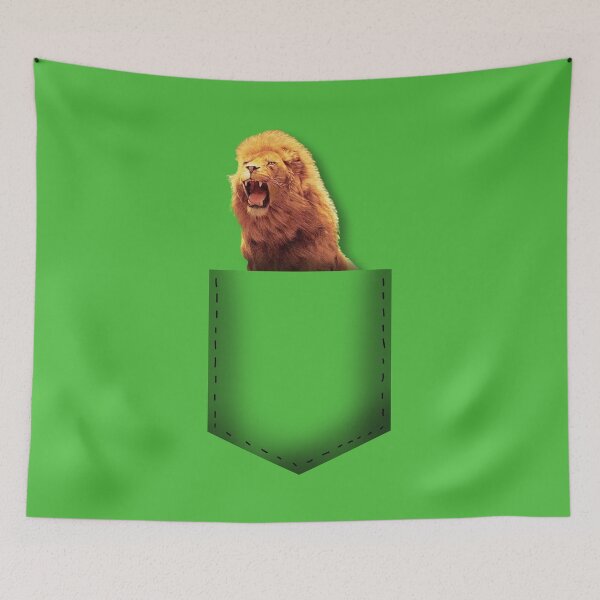 Item preview, Lion pocket designed and sold by whereismypanda.