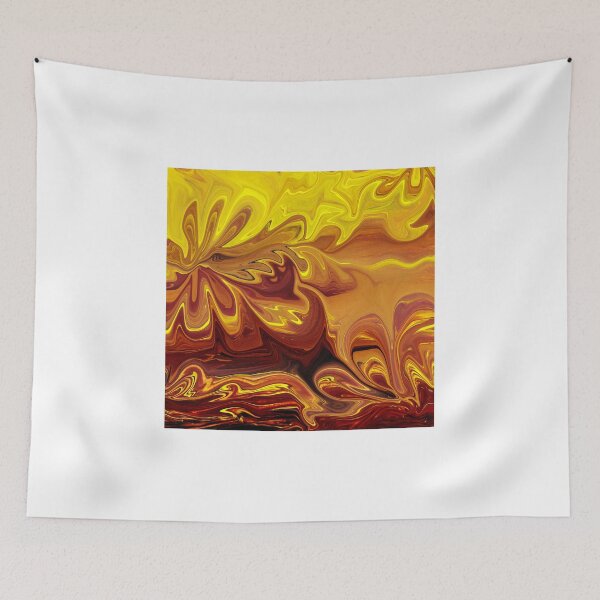 Item preview, Yellow And Brown Flower Abstract  designed and sold by Irina Sztukowski.