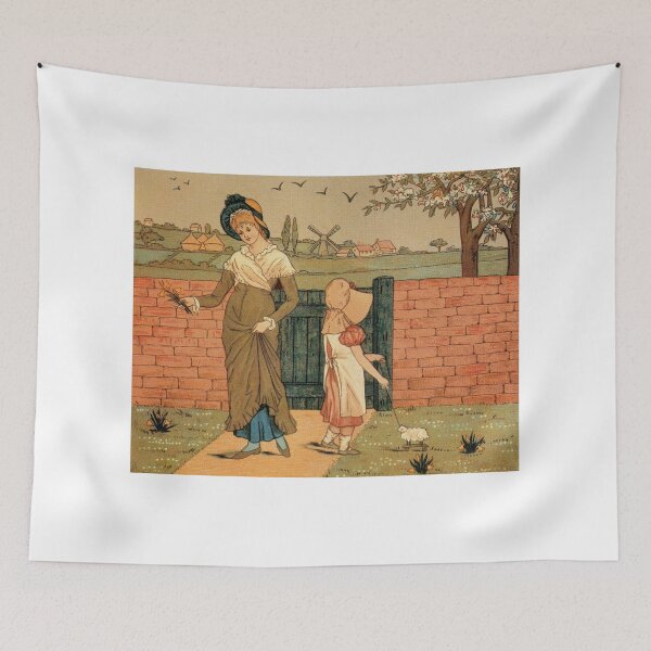 Item preview, Kate Greenaway Mother and child Victorian illustration designed and sold by aapshop.