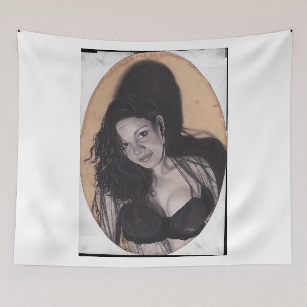 Item preview, Original Realism Charcoal Drawing of Beautiful Semi Nude Woman designed and sold by brittnideweese.