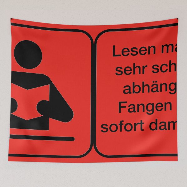 Item preview, Vector Warnung Deutsch Lesen Abhängig designed and sold by Netsrotj.