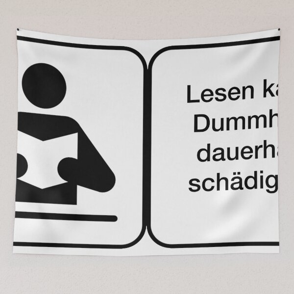 Item preview, Warnung Deutsch Lesen Dummheit Schädigen designed and sold by Netsrotj.