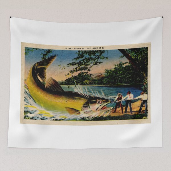 Item preview, Fishing, bragging, giant fish, vintage designed and sold by aapshop.