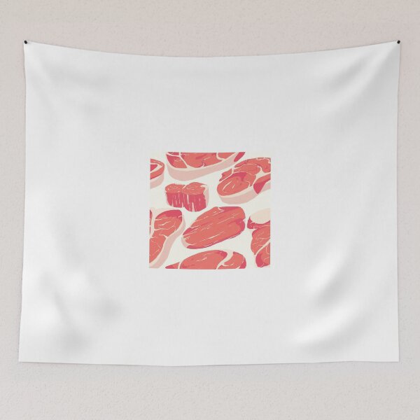 Item preview, Seamless Meat Pattern designed and sold by shreddednettles.