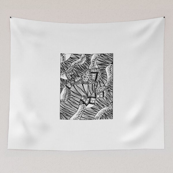 Item preview, Wave Pattern Zentangle designed and sold by LinaBelieves.