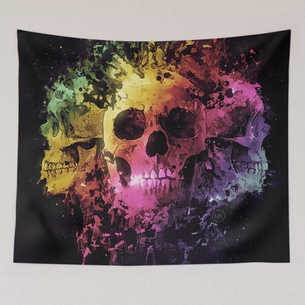 Item preview, Abstract Skulls designed and sold by Maniakuk.