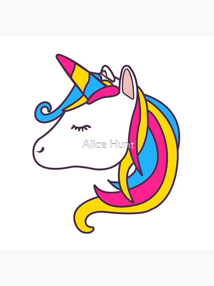 Pride Unicorn Icon Pansexual Poster By Alicedaisymae3 Redbubble